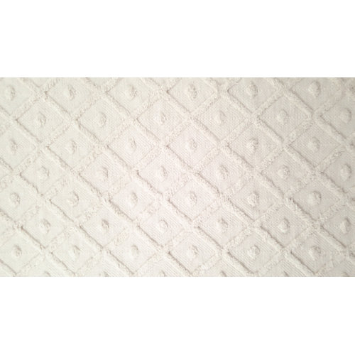 Union Rustic Whigham Moroccan Wool Tasseled Handmade OffWhite Rug